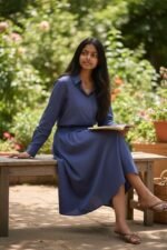 Lawn shirt and skirt 2 piece - Image 7