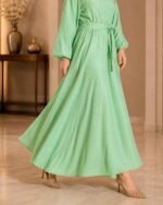 sheesha lawn silk shirt and skirt 2 piece - Image 8