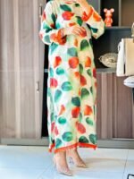 Long Sheesha Silk Lawn shirt & solid capri - Image 2